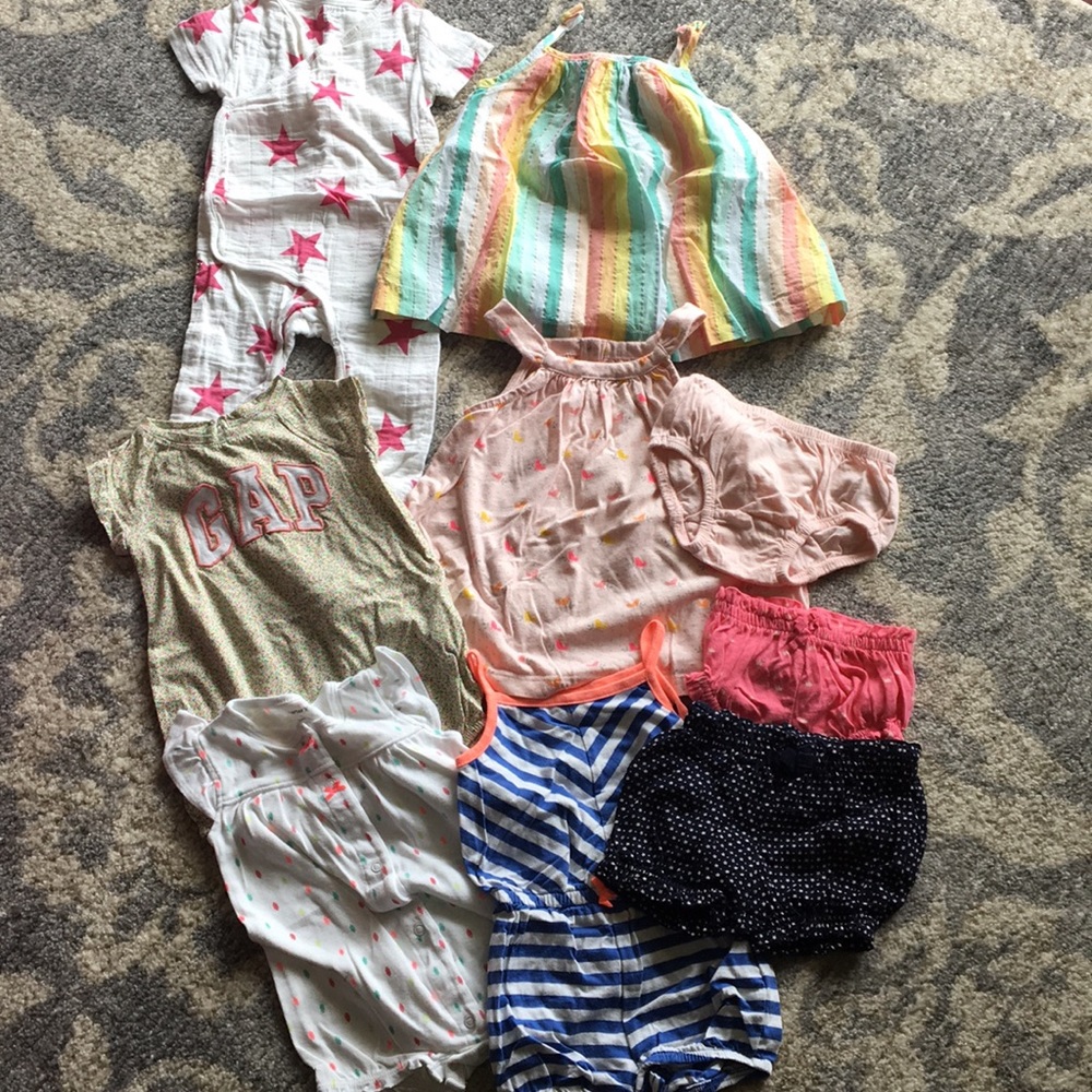 Bundle of 3-6 month girl summer clothes